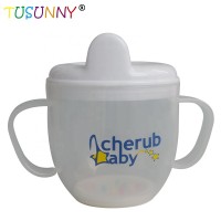 double handles water baby feeding bottle baby learning cup baby sippy training cup